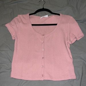 Short sleeve crop top